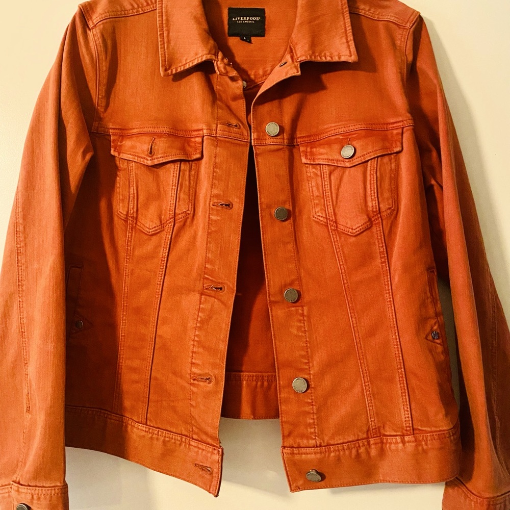 LIVERPOOL DENIM JACKET- color Tamarind - Style LM1004WF-  SZ LG